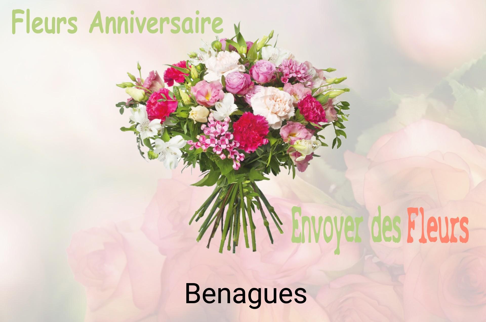 Bouquet de fleurs d’anniversaire livré à Benagues